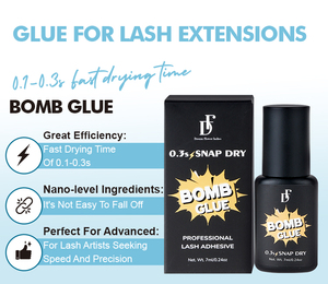 <span class=keywords><strong>Colle</strong></span> liquide pour extensions de cils à séchage rapide (0,3-1 seconde), tenue forte, 8 semaines de rétention, résistante aux eaux, sans hydroquinone ni latex, convient aux peaux sensibles - Product Image 4