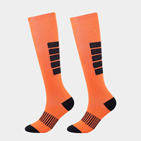 Chaussettes hautes unisexes de compression au genou en nylon avec logo personnalisé, pour le fitness, les sports de plein air, la course à pied, le cyclisme et le cyclisme