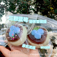 Jouet anti-stress en forme de choux à la crème réaliste, style comestible, mini format, en plastique, certifié SG, haute qualité esthétique