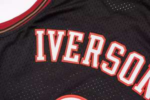 Abd sitesinde sıcak satış No. 3 Iverson basketbol forması yetişkin örgü çabuk kuruyan Jersey sınır ötesi toptan tek parça nakliye - Product Image 4