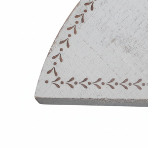 PARISLOFT Wood <b>Corner</b> <b>Shelf</b>, <b>Rustic</b> Display Riser, Sector Counter Decor, Wood Pedestal Stand for Kitchen, Bathroom, Living Room - Product Image 1