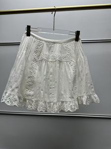 Women's <b>White</b> Elegant Gentle Sleeveless Tie Top + A-Line Skirt <b>2</b>-<b>Piece</b> <b>Set</b> - Product Image 4