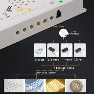 Controlador <span class=keywords><strong>de</strong></span> <span class=keywords><strong>luz</strong></span> LED para armario, adaptador <span class=keywords><strong>de</strong></span> corriente, <span class=keywords><strong>convertidor</strong></span> <span class=keywords><strong>de</strong></span> transformador AC 100V-260V a DC 24V 18W 24W 36W 60W 100W 150W Puerto Dupont - Product Image 5
