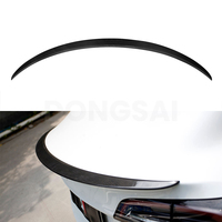 Aileron de coffre arrière en fibre de carbone sèche préimprégnée, moulé par compression, avec moule métallique, compatible Tesla Model 3 2018-2025, style A