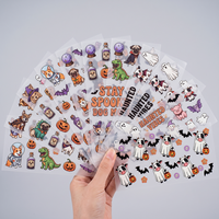 Paquete Surtido de Pegatinas de Cristal Autoadhesivas Universales para Múltiples Superficies, con Diseños de Dibujos Animados, para Vasos y Tazas, en Formato UV