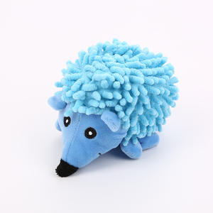 Venta caliente perro de peluche jugando masticar juguetes adorable erizo forma mascota perro chirriante peludo juguete de peluche - Product Image 3