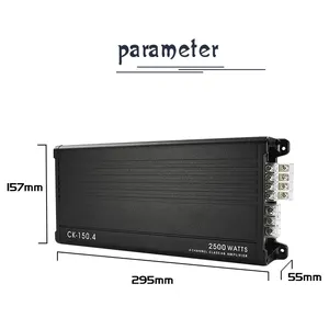 Suoer CK Series 12V 4 Channel Class Ab Car Amplifier 500w 1000w 1500w 2000w 2500w Car Amplifier Wholesale Car Amp