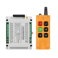 Télécommande industrielle sans fil 6 canaux pour interrupteur LED, relais 10A, étanche, code d'apprentissage, 300m, 6 boutons, AC 100-440V