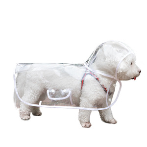 MSYO Felpe Trasparenti Impermeabili per Cani, Ecologiche, Classiche, in Plastica, per Passeggiate sotto la Pioggia - Product Image 1