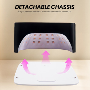 <span class=keywords><strong>Lampe</strong></span> à ongles rechargeable de luxe avec strass SUN S50 MAX, lumière rouge, sans cordon, sécheuse à ongles UV LED sans fil avec capteur automatique intelligent - Product Image 4