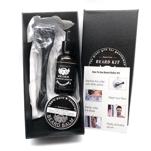 Huile <span class=keywords><strong>de</strong></span> croissance pour hommes pour le soin <span class=keywords><strong>de</strong></span> <span class=keywords><strong>la</strong></span> <span class=keywords><strong>barbe</strong></span> Augmente le charme masculin Ensemble d'outils pour <span class=keywords><strong>la</strong></span> <span class=keywords><strong>barbe</strong></span> Rouleau en cuir OEM - Product Image 1