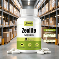Capsules de Zéolite Clinoptilolite Prix Promotionnel En Stock 500mg 60 Capsules 30 Doses Capsules de Zéolite Blanches