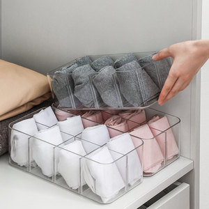 Drawer Underwear Wardrobe Organizers Divider <strong>Lingerie</strong> Split Transparent Partition Sock Bins <strong>Storage</strong> Boxes With Lid - Product Image 6