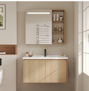 Bathroom Vanity with Single Sink Soft Closing <b>Doors</b> for Small Bathrooms Luxurious Freestanding - Product Image 2