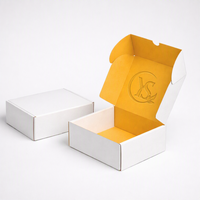 Boîte en carton personnalisée avec insert pliable pour bougies biodégradables, emballage cadeau pour colis postaux aériens