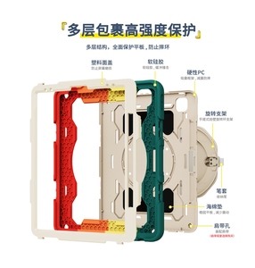 เคสขรุขระสำหรับ <span class=keywords><strong>iPad</strong></span> <span class=keywords><strong>Pro</strong></span> <span class=keywords><strong>12.9</strong></span>นิ้ว<span class=keywords><strong>2018</strong></span>/2020/2021ซิลิคอนแท็บเล็ตเกราะฝาครอบกันกระแทกกรณี - Product Image 6