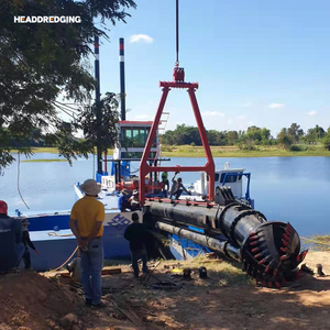 Machine de dragage de sable, moteur diesel, drague à aspiration avec boîte de vitesses et moteur, capacité de 500 m3/h pour le dragage de rivières et de lacs - Product Image 5