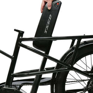 Vélo de livraison rapide 24 pouces 48V 500W 7 vitesses avec cadre en aluminium, batterie au lithium et moteur brushless à disque sur moyeu arrière, cadre en I - Product Image 4
