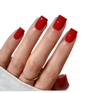 Ongles artificiels faits à la main 10pcs faux ongles conseils réutilisables carrés décorer conception pour les doigts - Product Image 1