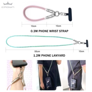 Fashion 2 1 Phone Lanyard Nylon Braid <strong>Shielding</strong> Pd60w Type-<strong>C</strong> 8PIN Zinc Alloy Lock Halter Neck Wrist Mobile Phone Accessories - Product Image 4