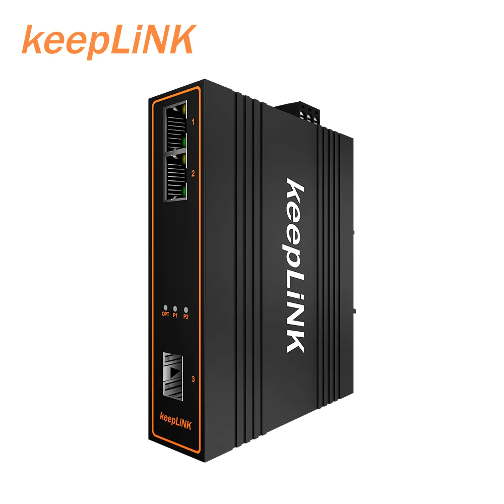 Industrial Switch Network Networking And Communication Unmanaged Fast 2 Port PoE Switch Industrial Media Converter