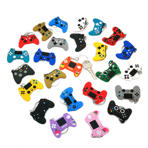 Pvc Game Machine Keychain Personalized Creative 3d Gamepad Joystick Key Chain Wholesale Rubber Keyring Key Chain