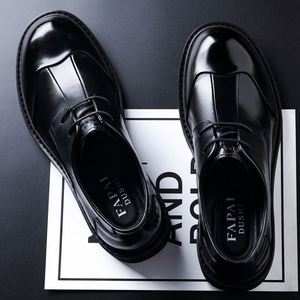 Zapatos de Vestir de Diseñador de Lujo 2025, Último Modelo para Hombre, de Cuero Genuino, Punta Cuadrada, Ligeros, Transpirables, Duraderos, con Cordones, para Oficina y Trabajo - Product Image 2