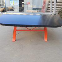 Table de baby-foot d'extérieur SMC Standard Durable Orange, équipement d'entraînement de haute qualité, autoportante 3000x1500x760mm