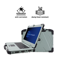 Ordinateur portable robuste de 15,6 pouces, IP65, résistant aux chocs, gris, pour le travail sur le terrain, pour une utilisation en extérieur, logo personnalisé, Wi-Fi 6, Bluetooth 5.2, Windows 11