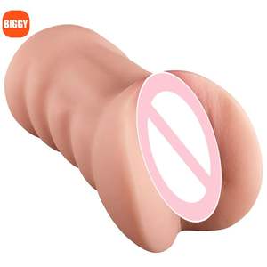 Masturbator Pria Saku Vagina Silikon Alami Bertekstur Gemuk Vagina Ketat Anal untuk Pria Dewasa Mainan Seks Vagina Boneka Seks Anus - Product Image 1