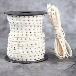 Ruban en faux daim clouté durable et tendance de 5 cm pour la décoration artisanale et les accessoires vestimentaires, 20 yards/rouleau - Product Image 3