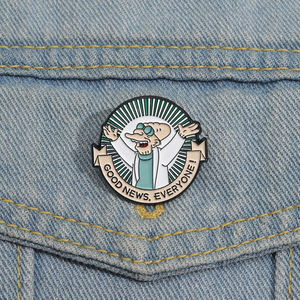 Pin de Esmalte de Los Simpson, Broche Metálico de Homer, Insignia para Solapa, Joyería, Accesorios para Mochila, Venta al por Mayor - Product Image 1