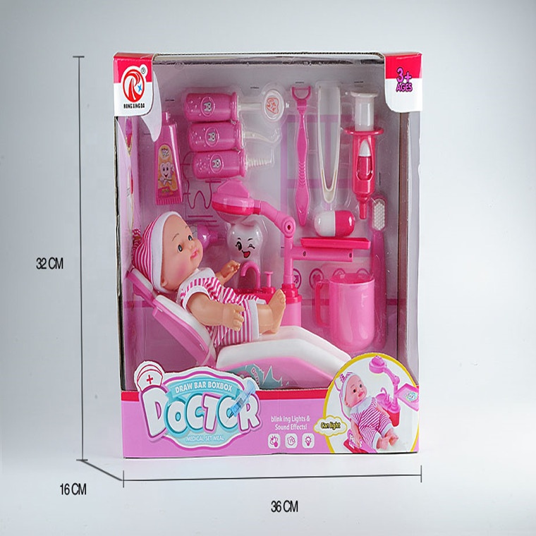Лучший подарок для детей, образовательная забавная Стоматологическая кровать, ролевая игра, набор стоматологических игрушек