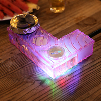 Forme de L Design créatif en plastique led fantaisie table bureau narguilé shisha