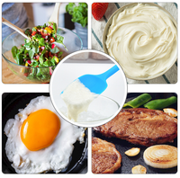 28.2CM Grattoir de cuisine en silicone de qualité alimentaire Outil de spatule de cuisson antiadhésive Résistant à la chaleur Spatule de mélange monobloc