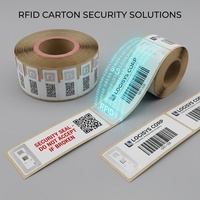 Étiquettes RFID UHF inviolables pour cartons 60x25mm – Antenne destructible fragile en rouleau pour la logistique antivol et la scellage des boîtes