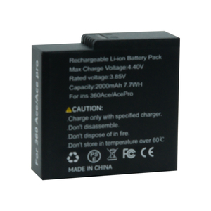 Batería de Repuesto para Cámara de Acción, 2000mAh, Compatible con Insta360 ACE <span class=keywords><strong>ACEPRO</strong></span>, 2H de Larga Duración, Batería Recargable de Iones de Litio - Product Image 4