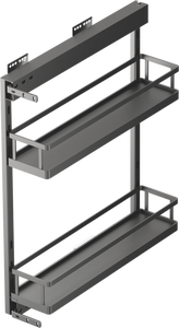 Galaxay jayna thiết kế hiện đại đa chức năng kim loại lưu trữ nhà bếp bên chai kéo ra giỏ ngăn kéo gia vị tổ chức 3 năm - Product Image 2