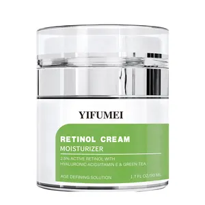 Private Label Anti-Aging Anti Wrinkles Face Moisturizer 2.5% Retinol Cream For Face With Hyaluronic Acid