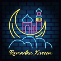 Vente en gros de néons LED RVB personnalisés Ramadan 3D UV Logo imprimé pour les décorations de fête islamique Eid Mubarak Neon Sign Logo personnalisé