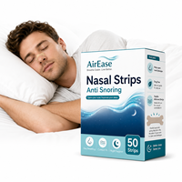 Bandes nasales jetables OEM non tissées à forte adhérence pour soulager le ronflement, invisibles, pour ouvrir les voies nasales et favoriser le sommeil