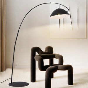 Design de mode interrupteur au <span class=keywords><strong>pied</strong></span>, décoration d'intérieur d'hôtel, lampe de sol Led noire - Product Image 1