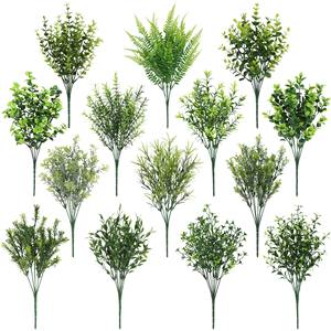 Plantas Artificiales de Helecho Verde, Artículos de Decoración para el Hogar, Bodas y Exteriores, Hierba Persa, Arbustos Artificiales, Hojas de Helecho de Eucalipto - Product Image 3