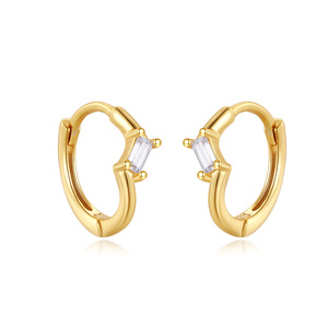 Aros Elegantes Chapados en Oro de 18k CANNER, Diseño Clásico Francés, Nuevos - Product Image 1