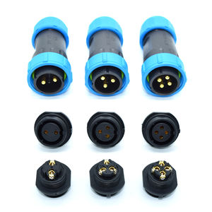 SP13 SP17SP17防水コネクタIP68オスプラグメスソケット2/<span class=keywords><strong>3</strong></span>/4/5ピンケーブルワイヤー電源LEDコネクタ屋外カメラ用 - Product Image 2