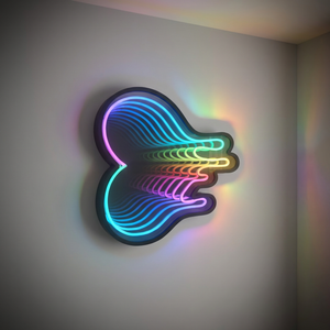 Insegna LED 3D Personalizzata con Effetto Specchio Infinito, Logo RGB in Acrilico, Insegna Pubblicitaria Luminosa per Aziende, Impermeabile IP65 - Product Image 4