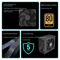 ATX 31 Ultra Sessiz 1200W Altın Sınıfı Tam Modüler Masaüstü Bilgisayar Güç Kaynağı, PCIe 5.0 Desteğiyle Doğrudan Üreticiden, Çin Malı