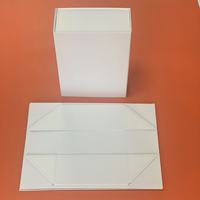 Boîtes d'expédition pliantes personnalisées à couvercle rabattable, en carton double gris, avec ruban et estampage à chaud doré, pour e-commerce, chaussures, vêtements, Noël