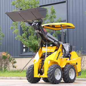 800kg Ce Epa Mini Loaders for Sale Subminiature Front <b>Wheel</b> <b>Small</b> Track Skid Steer - Product Image 2