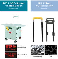 Chariot pliable d'usine Baoyu Chariot pliant Chariot pliable avec caisse de rangement